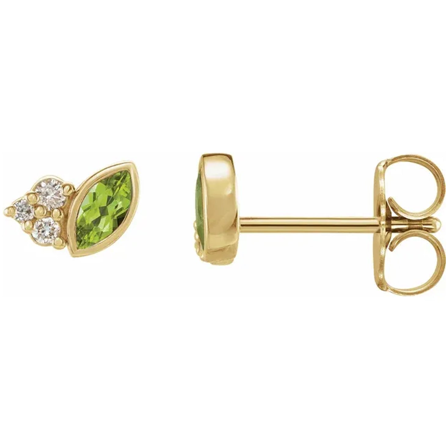 Natural Gemstone & .05 CTW Natural Diamond Earrings