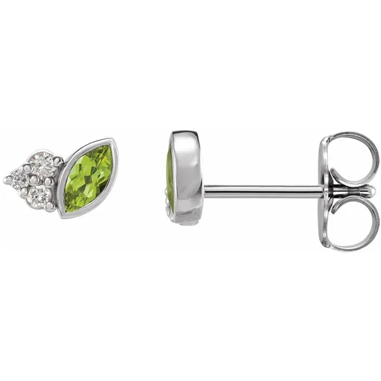 Natural Gemstone & .05 CTW Natural Diamond Earrings