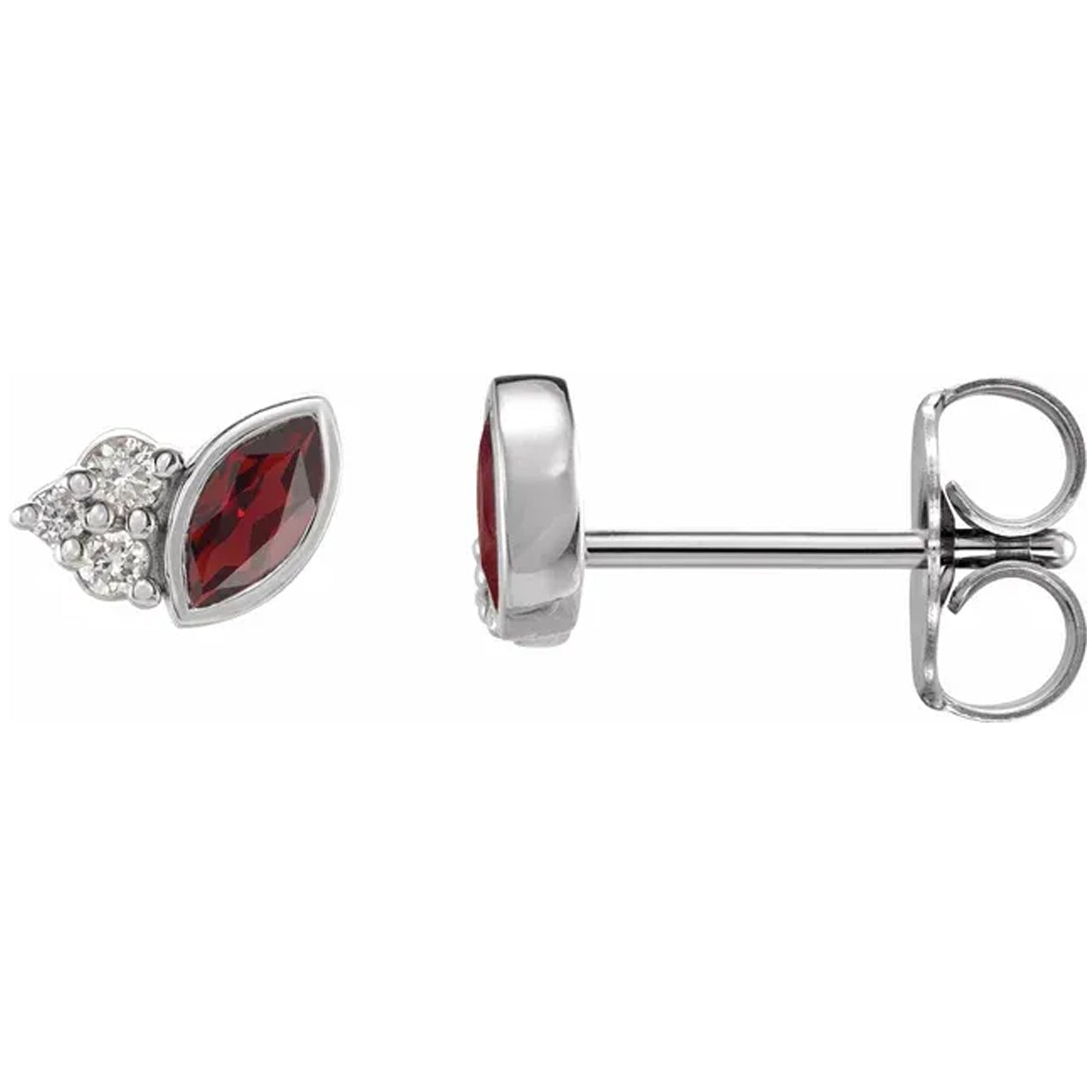 Natural Gemstone & .05 CTW Natural Diamond Earrings