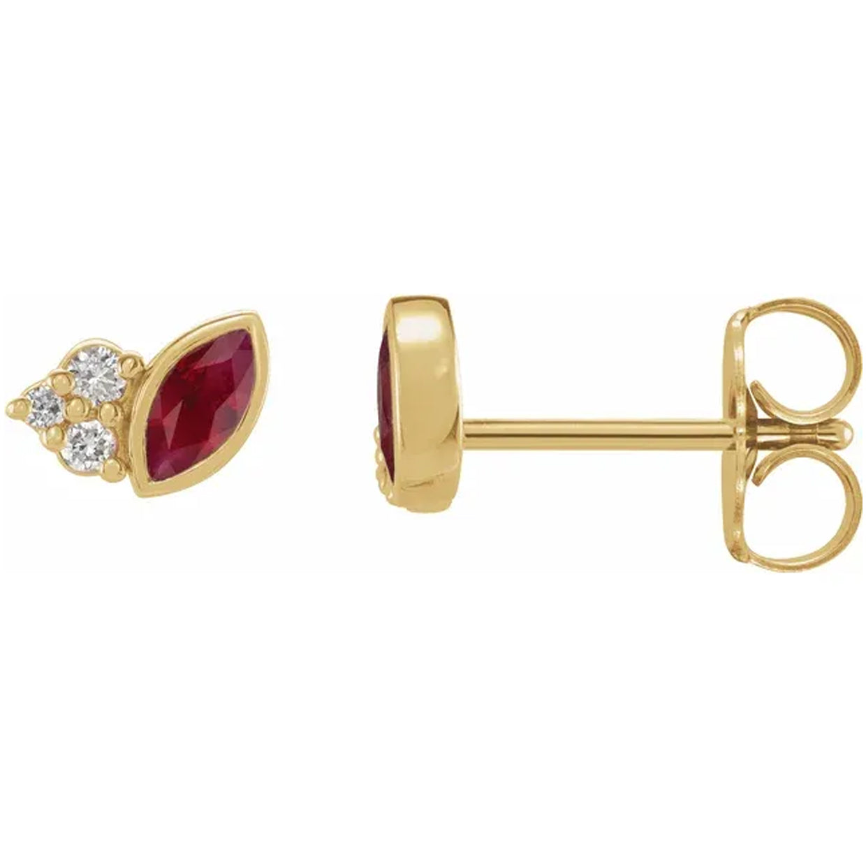 Natural Gemstone & .05 CTW Natural Diamond Earrings