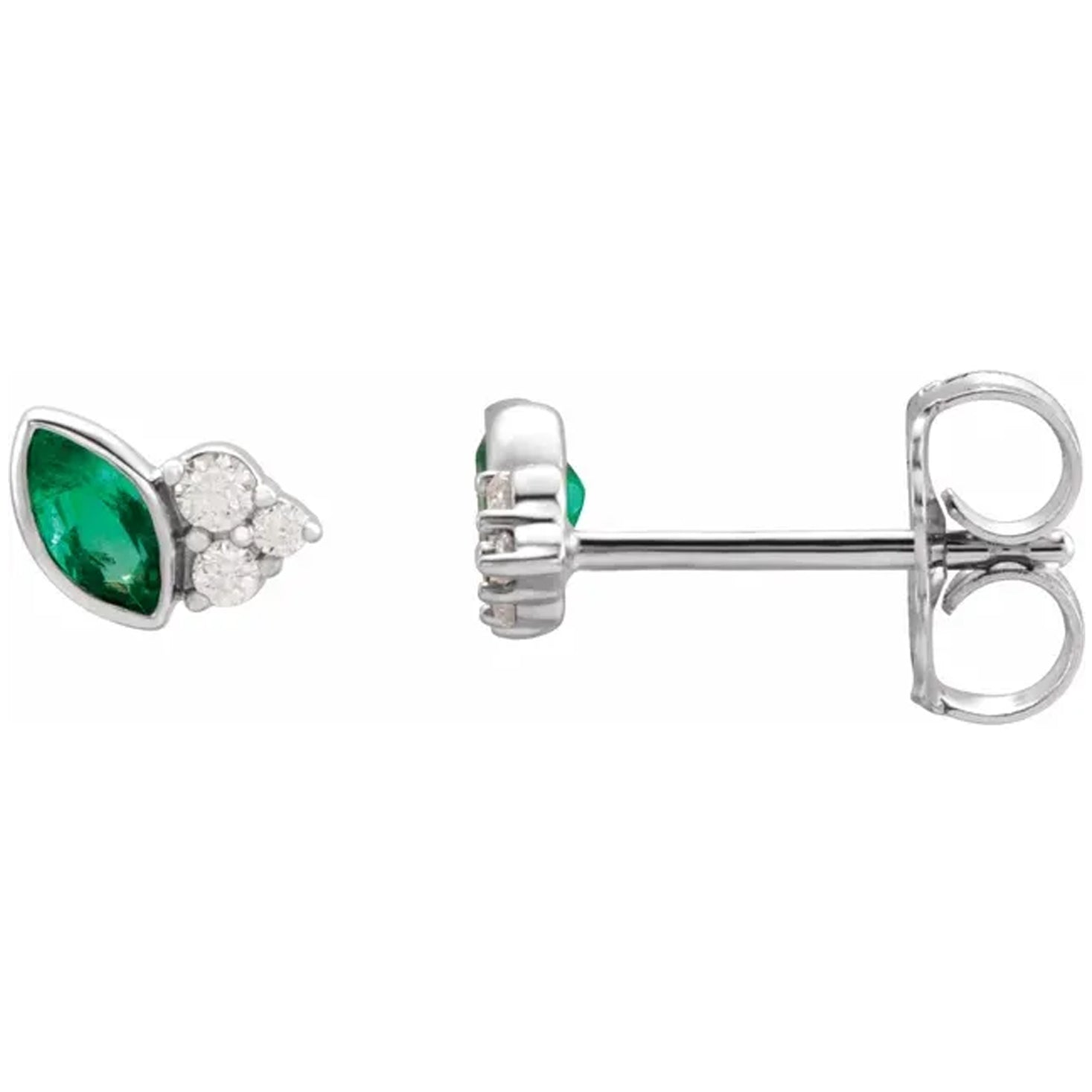 Natural Gemstone & .05 CTW Natural Diamond Earrings