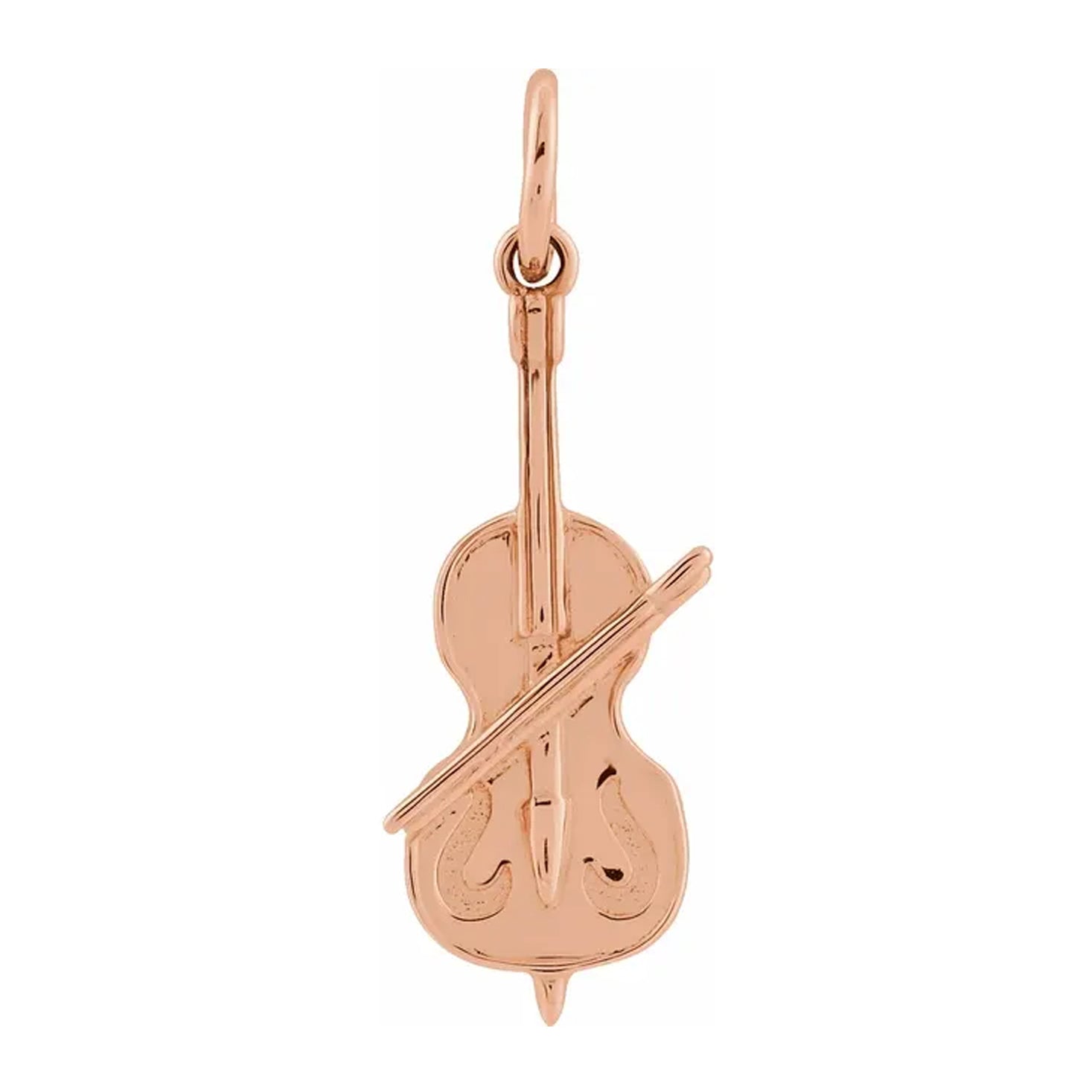14K Violin Charm and Pendant