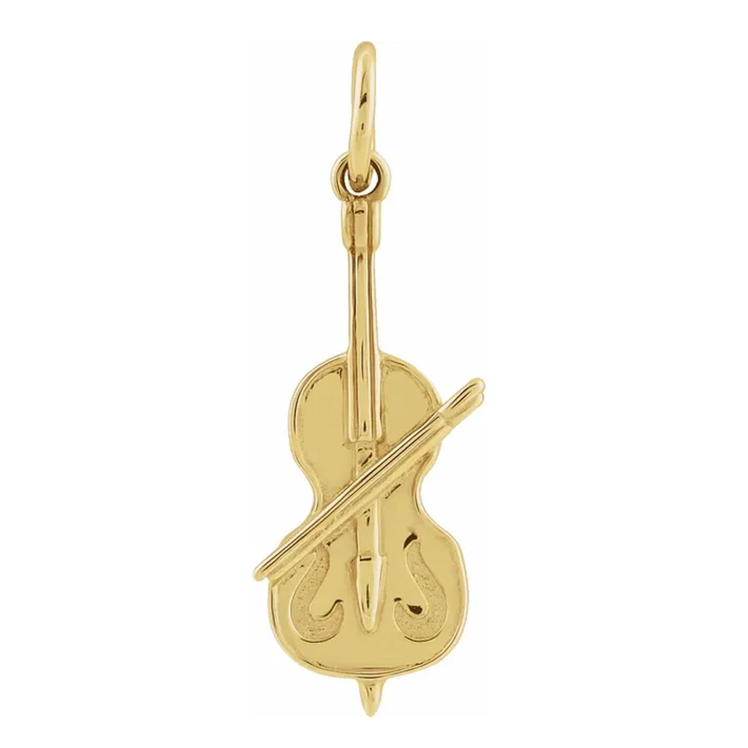14K Violin Charm and Pendant
