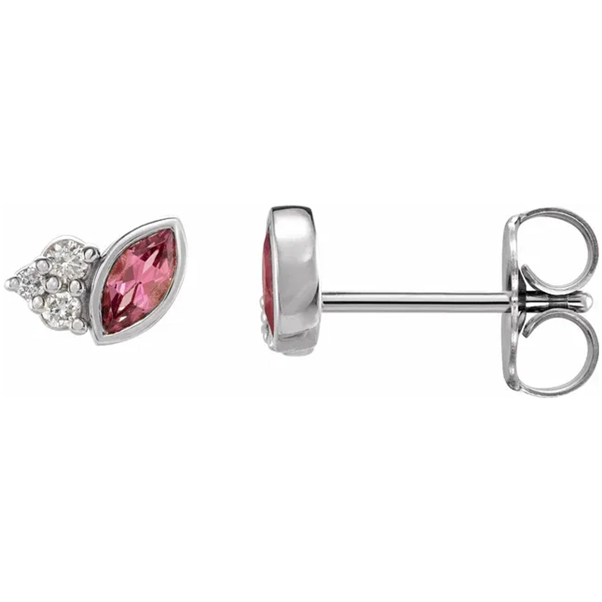 Natural Gemstone & .05 CTW Natural Diamond Earrings