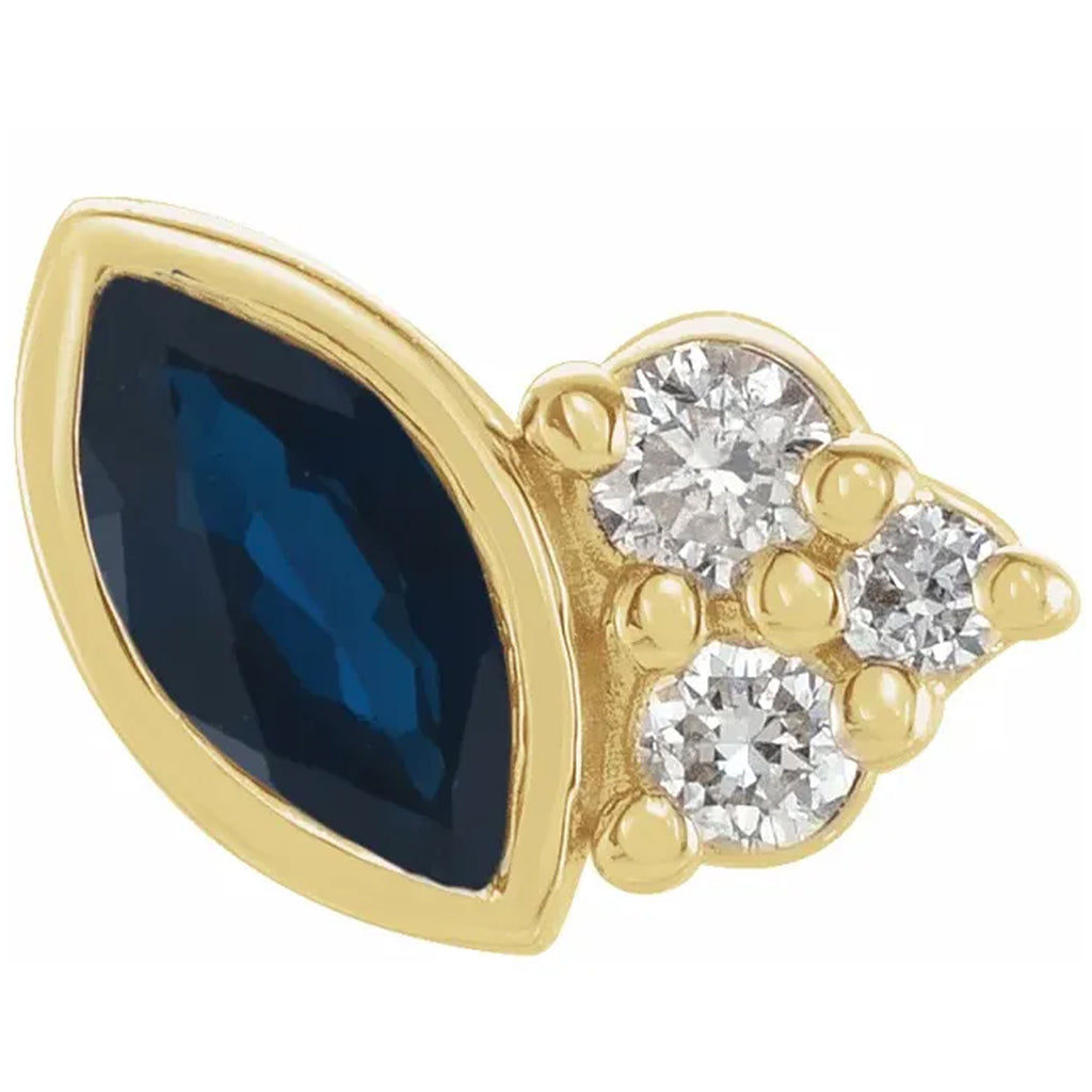 Natural Gemstone & .05 CTW Natural Diamond Earrings