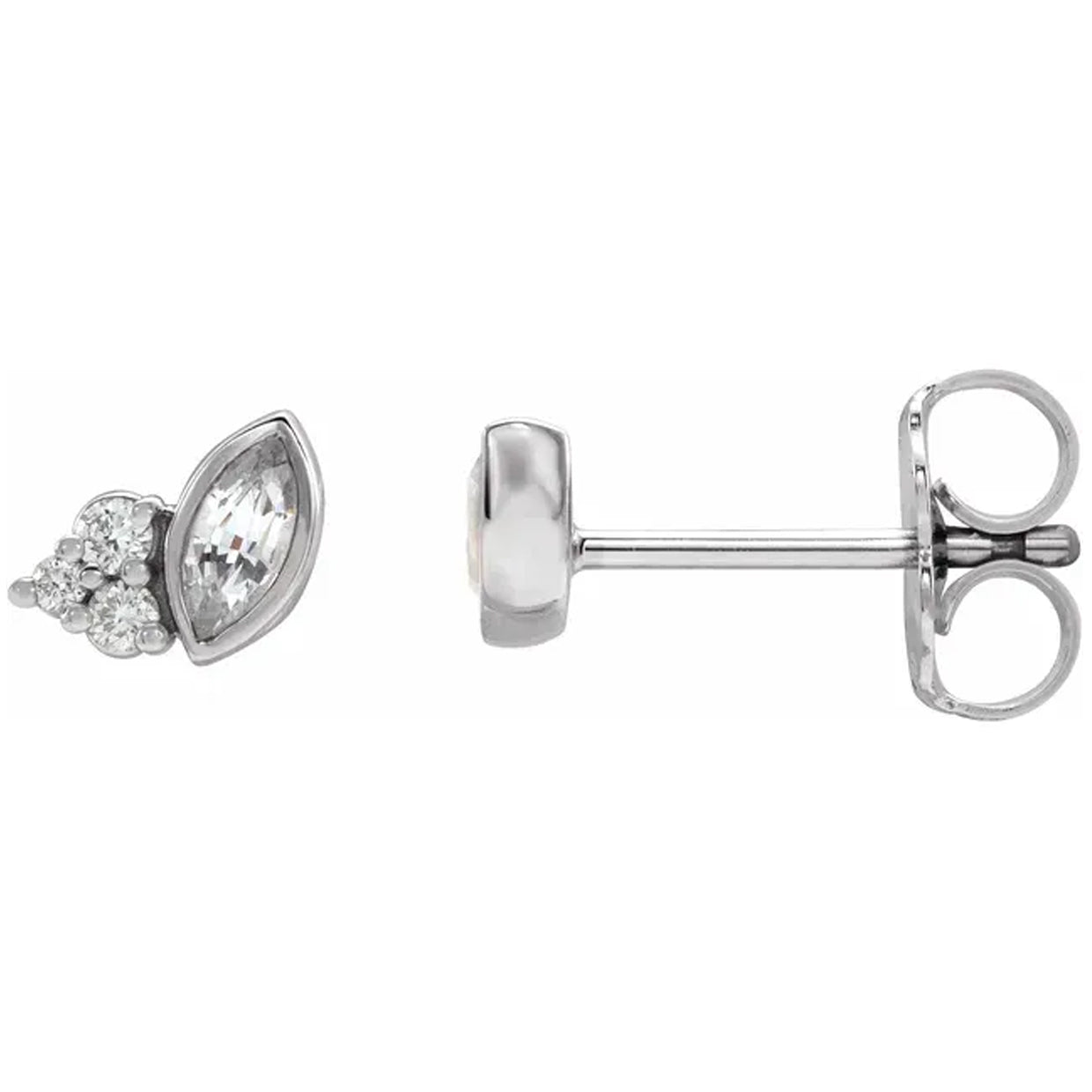 Natural Gemstone & .05 CTW Natural Diamond Earrings