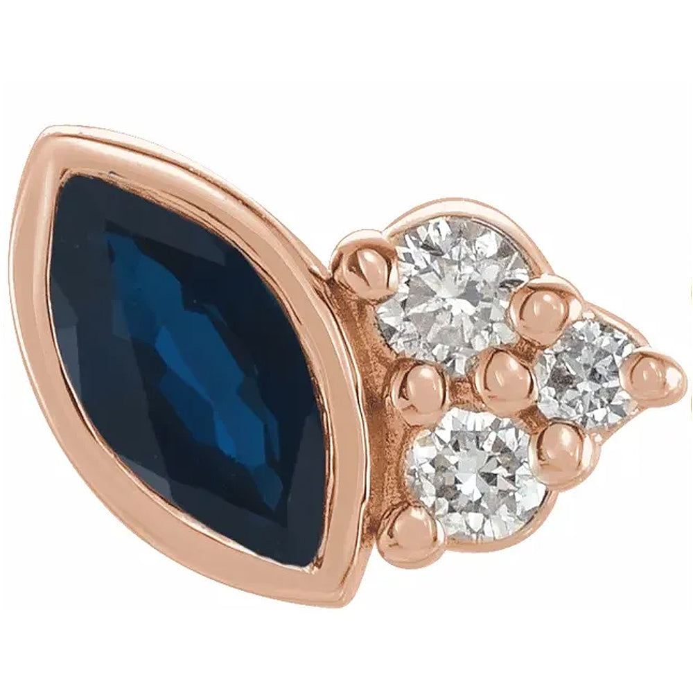 Natural Gemstone & .05 CTW Natural Diamond Earrings
