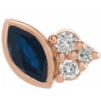 Natural Gemstone & .05 CTW Natural Diamond Earrings