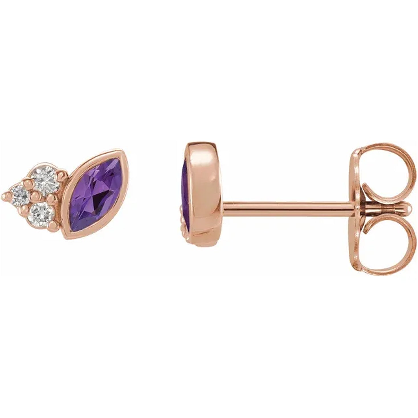 Natural Gemstone & .05 CTW Natural Diamond Earrings