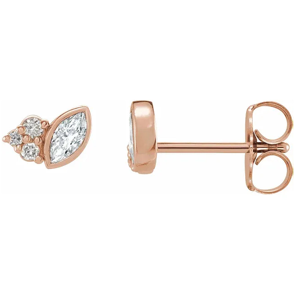Natural Gemstone & .05 CTW Natural Diamond Earrings
