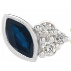 Natural Gemstone & .05 CTW Natural Diamond Earrings
