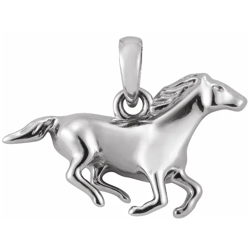 14K Gold Horse Pendant